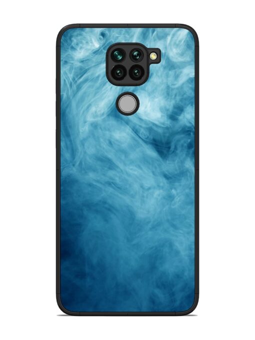 Blue Smoke Art Glossy Metal Phone Cover for Xiaomi Redmi Note 9 Zapvi