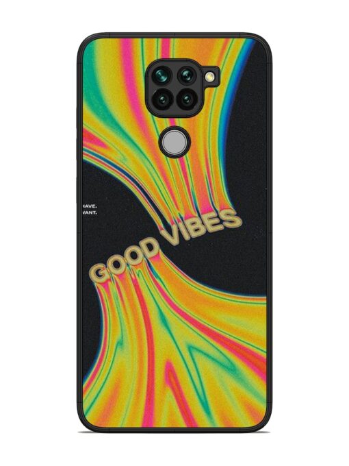 Good Vibes Glossy Metal Phone Cover for Xiaomi Redmi Note 9