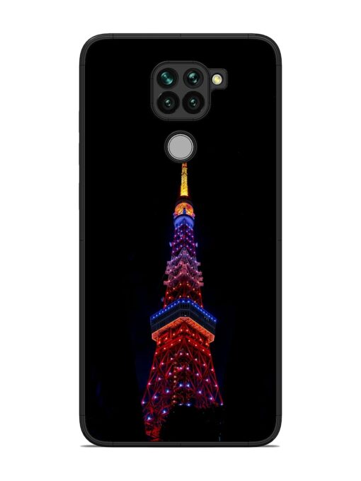 Eiffel Tower Night View Glossy Metal Phone Cover for Xiaomi Redmi Note 9 Zapvi