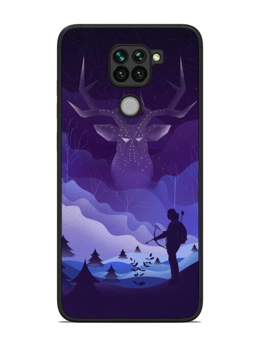 Deer Forest River Glossy Metal Phone Cover for Xiaomi Redmi Note 9