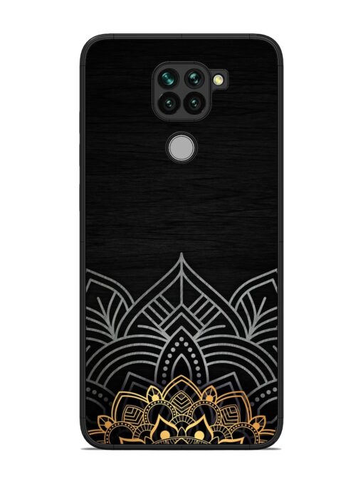 Decorative Golden Pattern Glossy Metal Phone Cover for Xiaomi Redmi Note 9 Zapvi