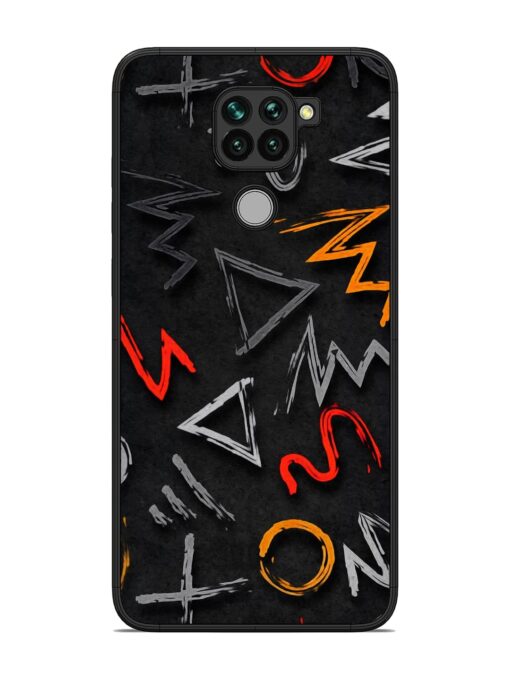 Grungy Graffiti Glossy Metal Phone Cover for Xiaomi Redmi Note 9