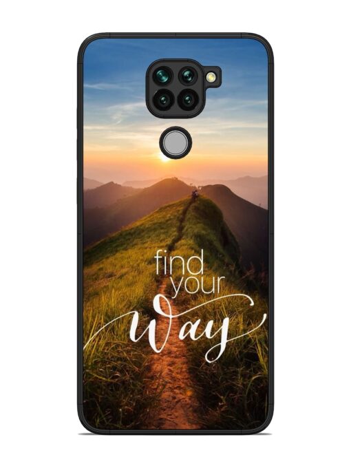 Find Your Way Glossy Metal Phone Cover for Xiaomi Redmi Note 9 Zapvi