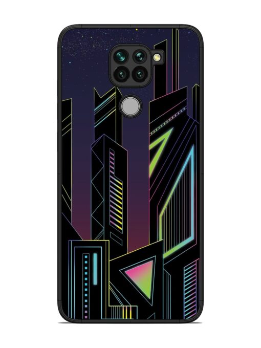 Neon Dreamscape Glossy Metal Phone Cover for Xiaomi Redmi Note 9