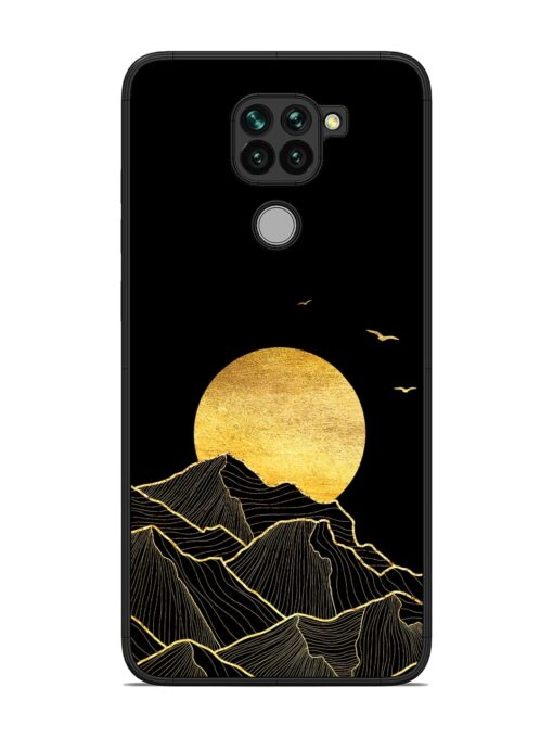 Golden Sunrise Glossy Metal Phone Cover for Xiaomi Redmi Note 9 Zapvi