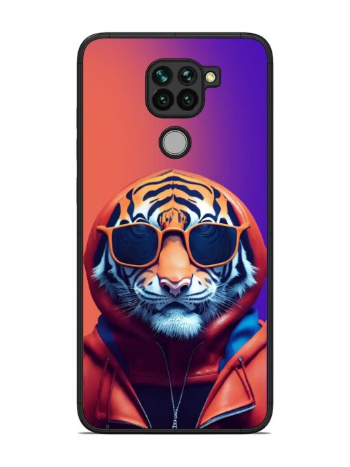 Tiger Animation Glossy Metal Phone Cover for Xiaomi Redmi Note 9