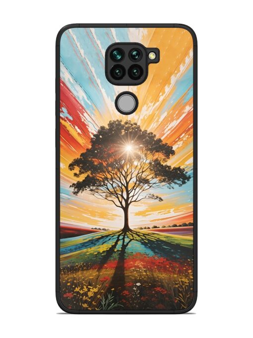 Abstract Tree Colorful Art Glossy Metal Phone Cover for Xiaomi Redmi Note 9