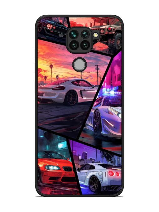 Ride In Pixels Glossy Metal Phone Cover for Xiaomi Redmi Note 9 Zapvi