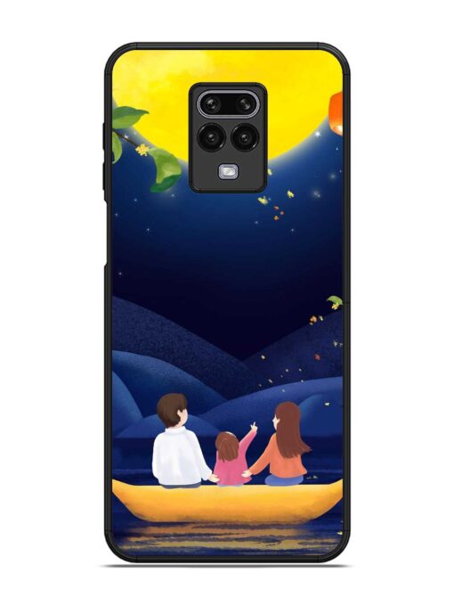 Happy Family And Beautiful View Glossy Metal Phone Cover for Xiaomi Redmi Note 9 Pro Zapvi