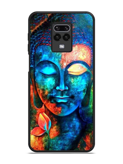 Buddha Painting Glossy Metal Phone Cover for Xiaomi Redmi Note 9 Pro Zapvi