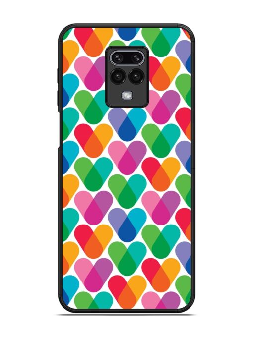 Overlapping Colors Colorful Glossy Metal TPU Phone Cover for Xiaomi Redmi Note 9 Pro Zapvi