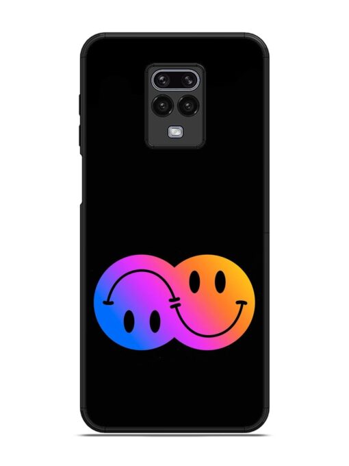 Gradient Smile Art Glossy Metal TPU Phone Cover for Xiaomi Redmi Note 9 Pro Zapvi