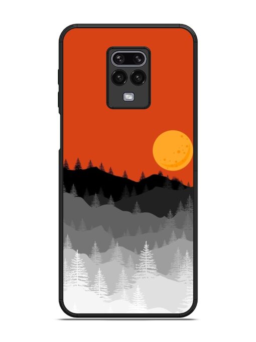 Mountain Lofi Sun Glossy Metal Phone Cover for Xiaomi Redmi Note 9 Pro