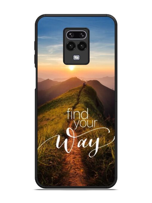 Find Your Way Glossy Metal Phone Cover for Xiaomi Redmi Note 9 Pro Zapvi