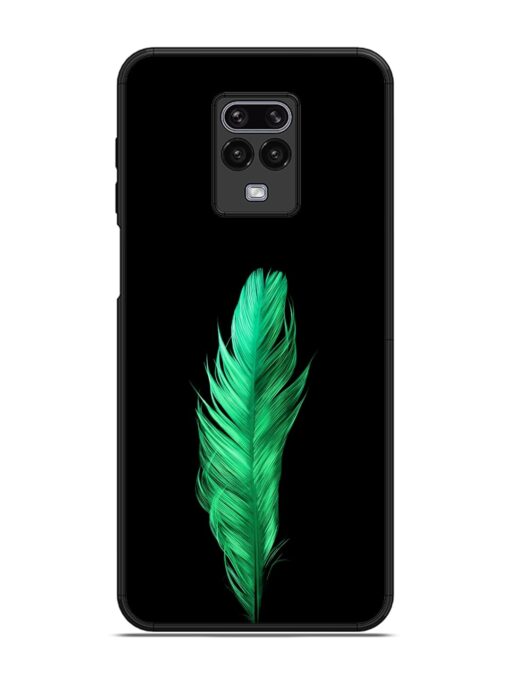 Feather Texture Glossy Metal Phone Cover for Xiaomi Redmi Note 9 Pro Zapvi