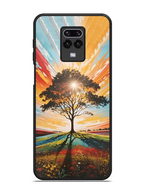 Abstract Tree Colorful Art Glossy Metal Phone Cover for Xiaomi Redmi Note 9 Pro Zapvi