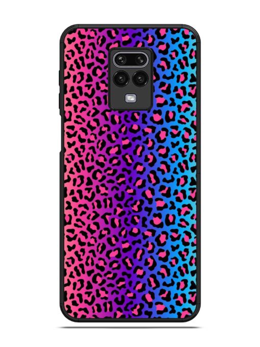 Colorful Leopard Seamless Glossy Metal Phone Cover for Xiaomi Redmi Note 9 Pro Max Zapvi