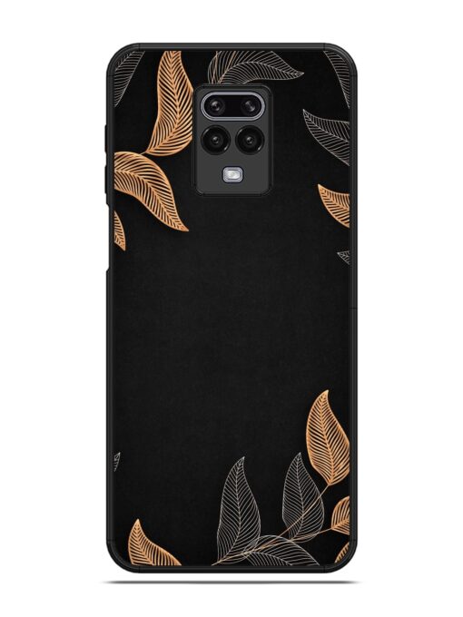 Foliage Art Glossy Metal Phone Cover for Xiaomi Redmi Note 9 Pro Max Zapvi