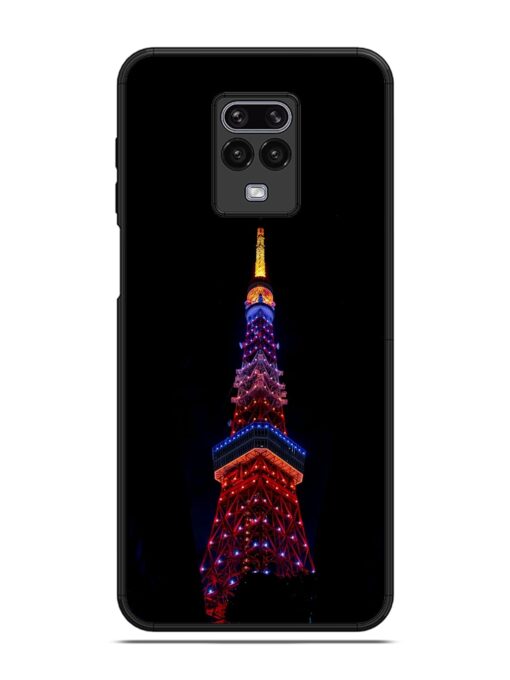 Eiffel Tower Night View Glossy Metal Phone Cover for Xiaomi Redmi Note 9 Pro Max Zapvi