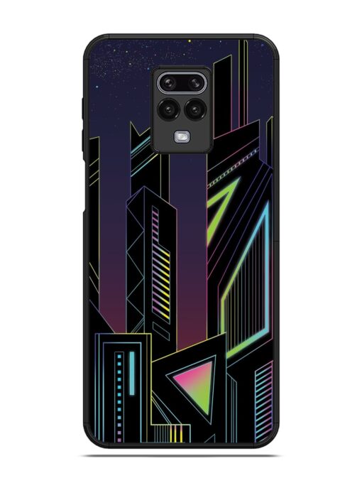 Neon Dreamscape Glossy Metal Phone Cover for Xiaomi Redmi Note 9 Pro Max