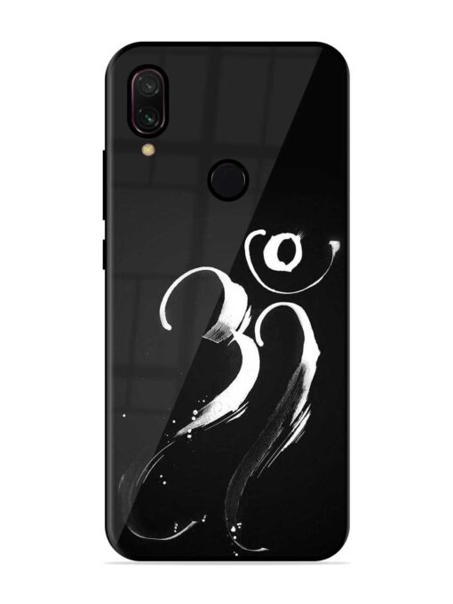 Om Logo Glossy Metal Phone Cover for Xiaomi Redmi Y3