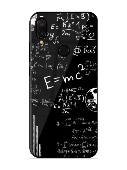 E=Mc2 Mass?Energy Equivalence Glossy Metal Phone Cover for Xiaomi Redmi Y3 Zapvi