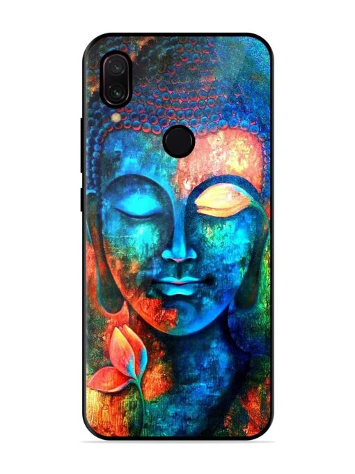 Buddha Painting Glossy Metal Phone Cover for Xiaomi Redmi Y3 Zapvi