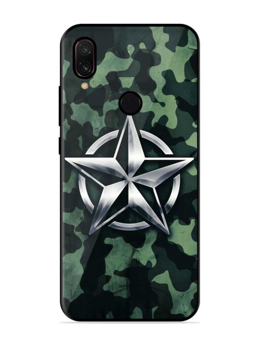 Indian Army Star Design Glossy Metal Phone Cover for Xiaomi Redmi Y3