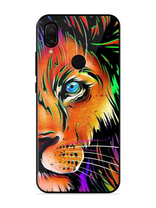 Colorful Lion Design Glossy Metal TPU Phone Cover for Xiaomi Redmi Y3 Zapvi