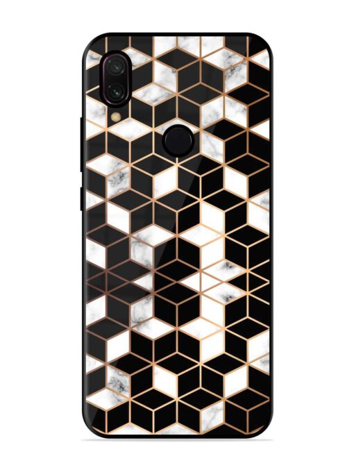 Vector Marble Texture Glossy Metal Phone Cover for Xiaomi Redmi Y3 Zapvi