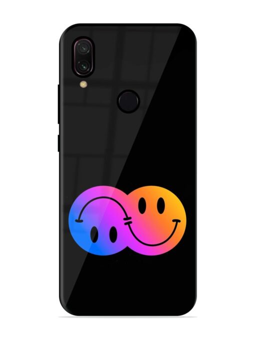 Gradient Smile Art Glossy Metal TPU Phone Cover for Xiaomi Redmi Y3