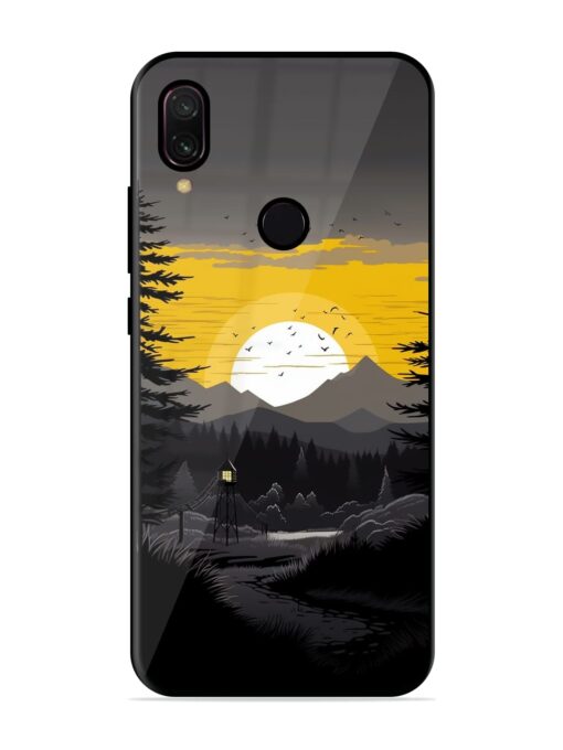 Sunset Vector Glossy Metal Phone Cover for Xiaomi Redmi Y3