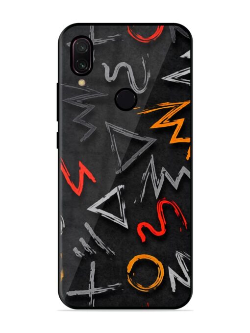 Grungy Graffiti Glossy Metal Phone Cover for Xiaomi Redmi Y3 Zapvi