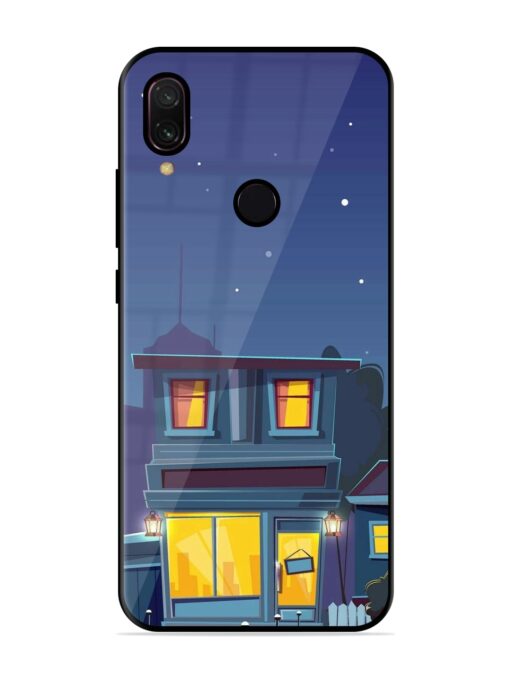 Vector Night House Glossy Metal Phone Cover for Xiaomi Redmi Y3