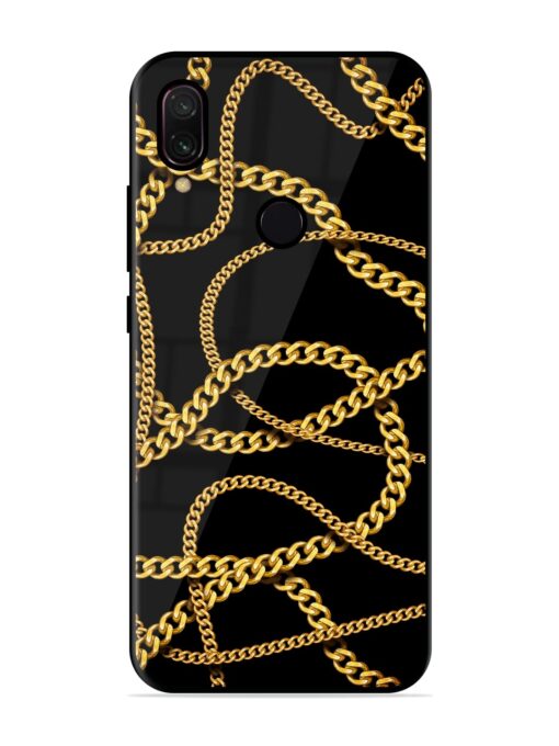 Decorative Golde Chain Glossy Metal Phone Cover for Xiaomi Redmi Y3 Zapvi