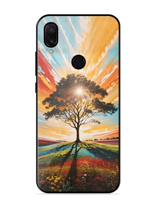 Abstract Tree Colorful Art Glossy Metal Phone Cover for Xiaomi Redmi Y3