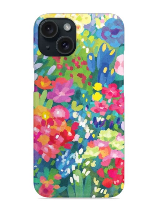 Watercolor Flower Art Snap Case Zapvi