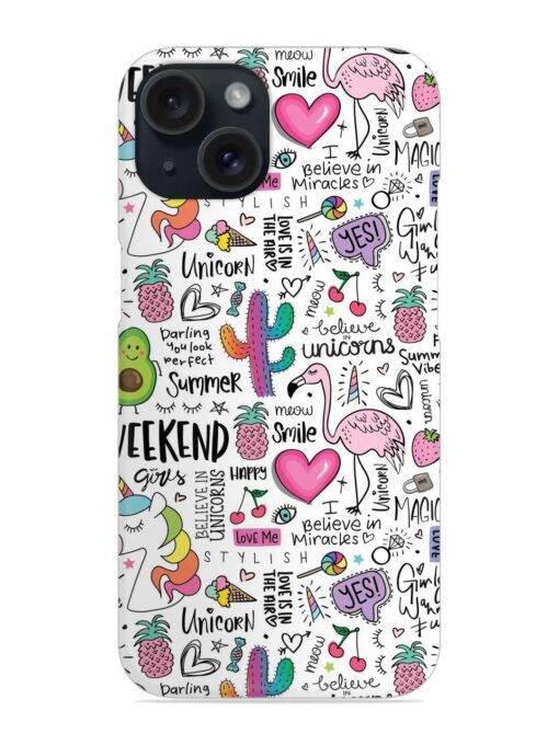 Unicorn Flamingo Pineapple Snap Case Zapvi