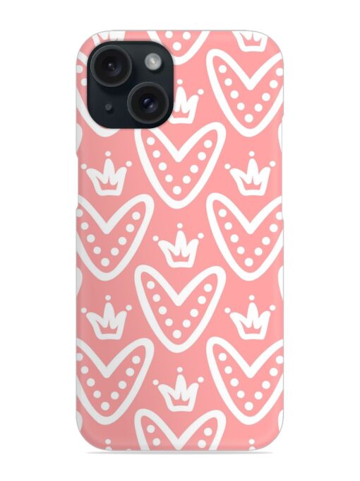 Cute Hearts Crowns Snap Case Zapvi