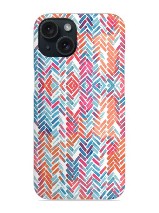 Zigzag Lines Watercolor Snap Case Zapvi