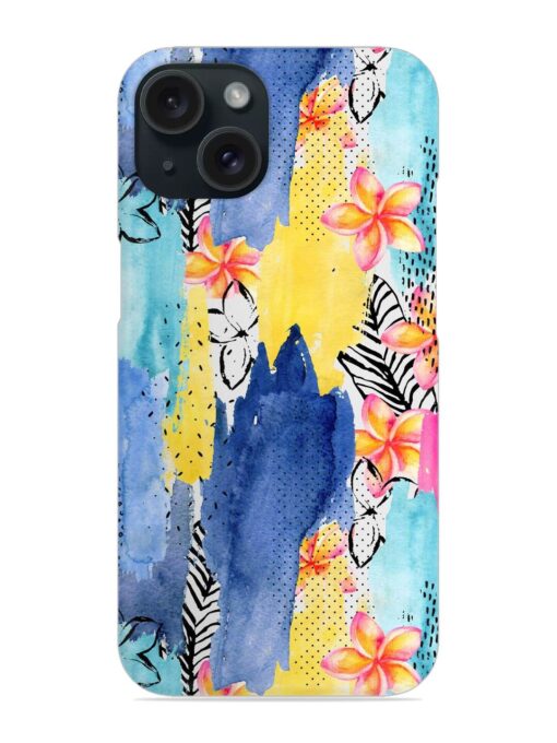 Abstract Watercolor Ink Snap Case Zapvi