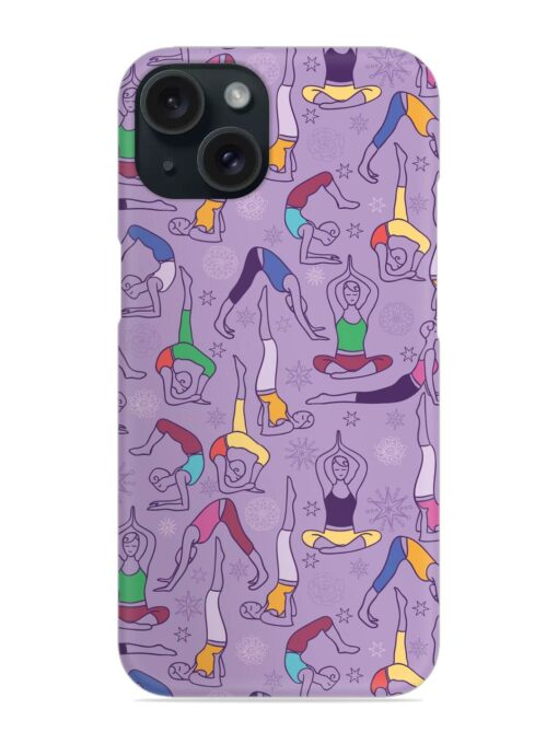 Yoga Poses Seamless Snap Case Zapvi