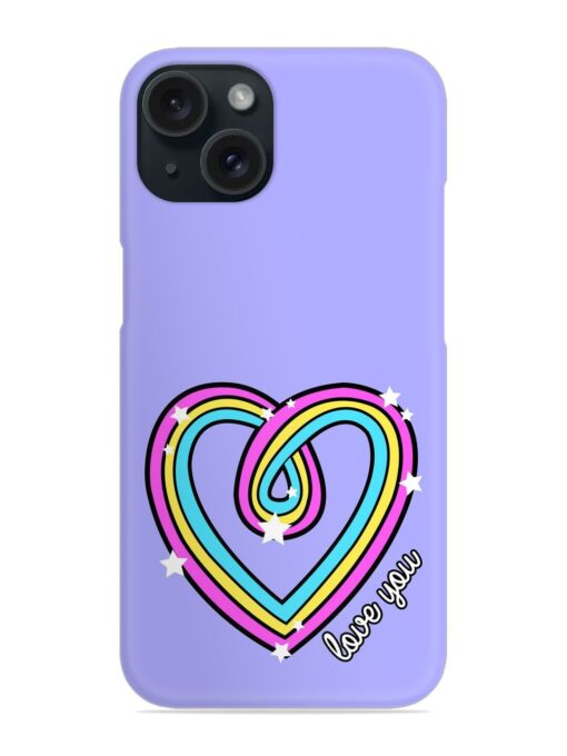 Colorful Rainbow Heart Snap Case Zapvi