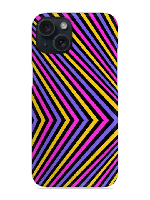 Diagonal Striped Pattern Snap Case Zapvi