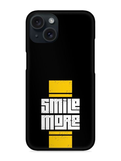 Smile More Typography Snap Case Zapvi