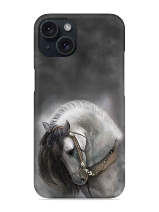 Painted White Horse Snap Case Zapvi