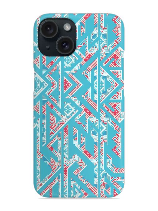 Abstract Blue Geometric Snap Case Zapvi