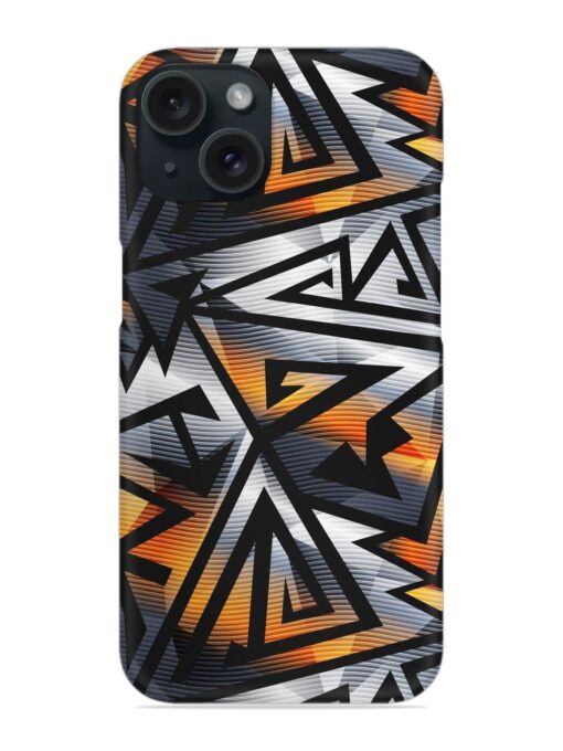 Abstract Metal Effect Snap Case Zapvi