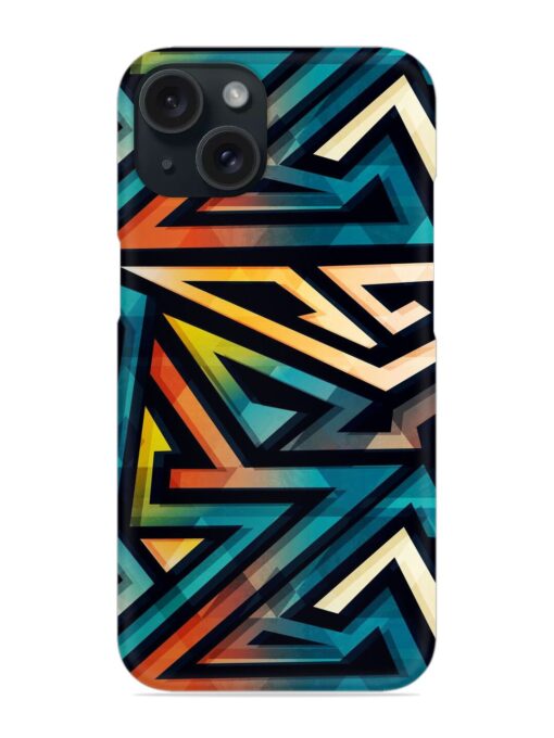 Colored Geometric Seamless Snap Case Zapvi