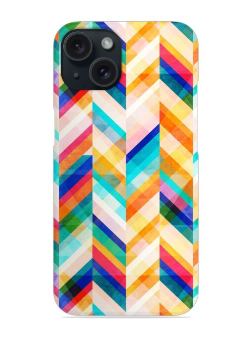 Colored Zig Zag Seamless Snap Case Zapvi